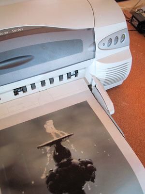 Print or copy photos on to translucent paper. We used 100 percent cotton fiber Vellum Tracing Paper from Alvin, available at art stores. Kinko's copy centers also have a transparent paper and can print large scale copies.